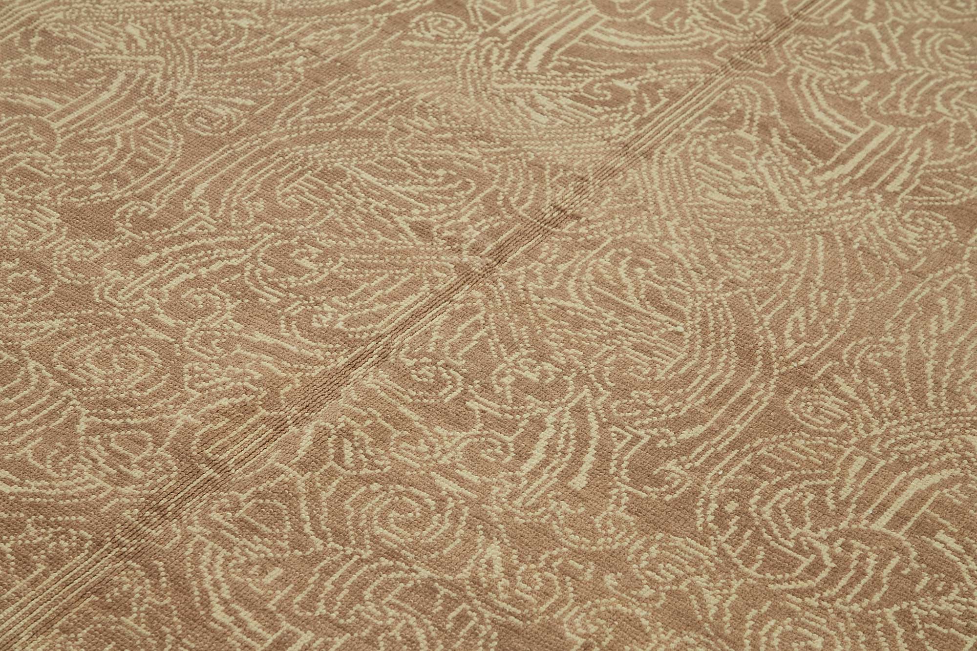8x10 Hand-Knotted Wool Oushak Rug - 49164