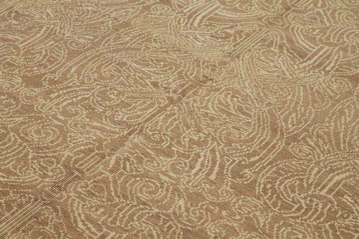 8x10 Hand-Knotted Wool Oushak Rug - 49164