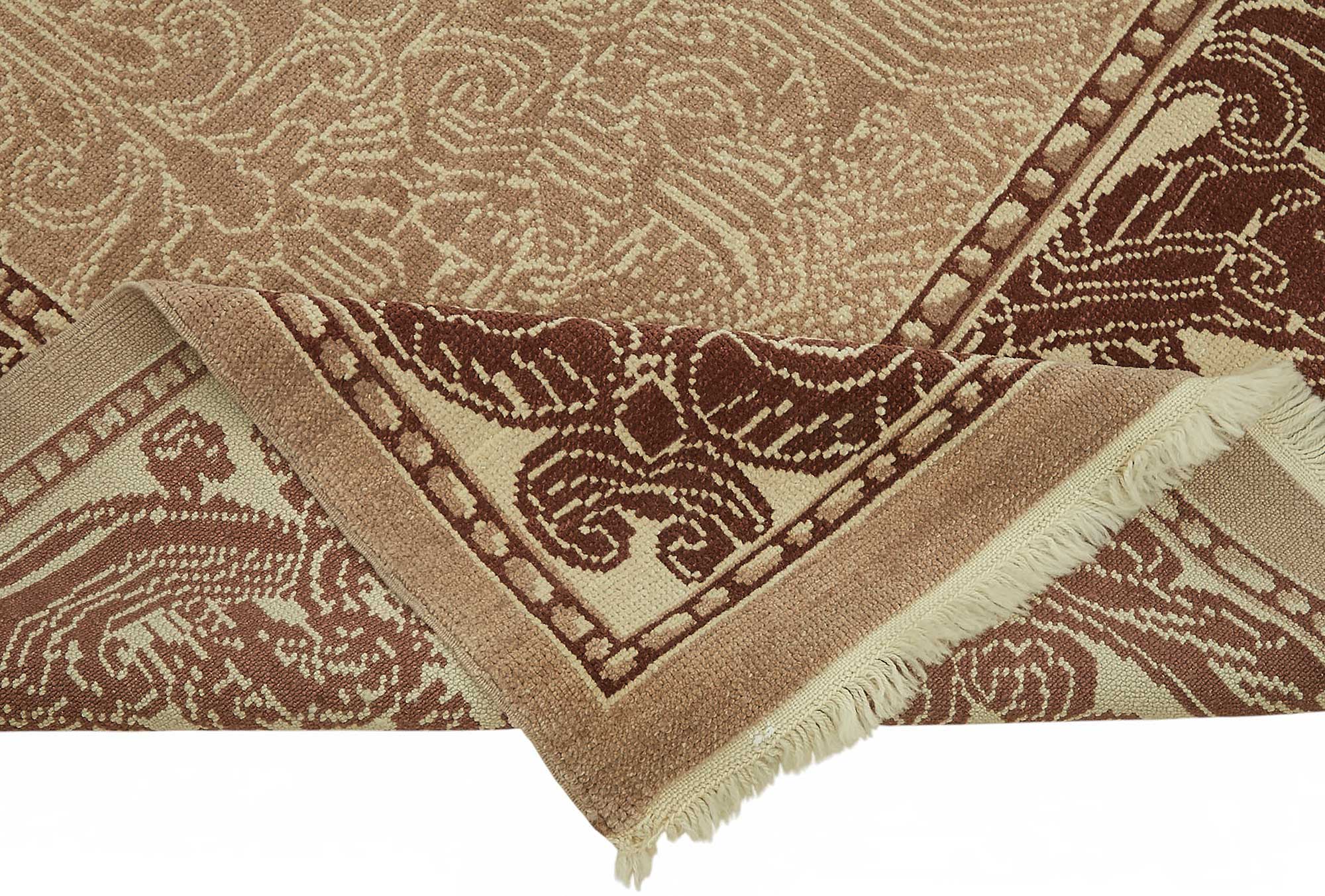 8x10 Hand-Knotted Wool Oushak Rug - 49164