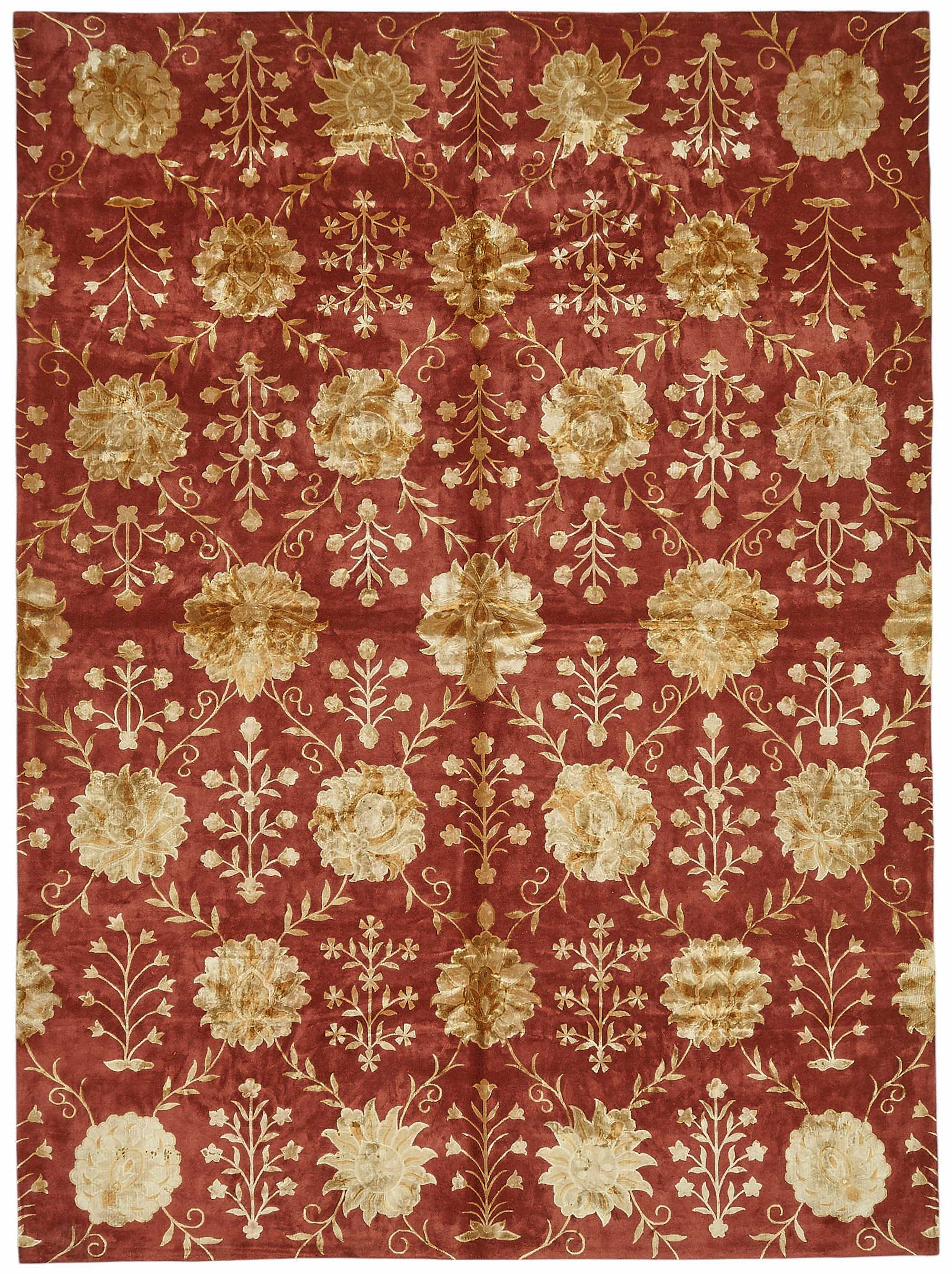 9x12 Hand-Knotted Wool Oushak Rug - 49165