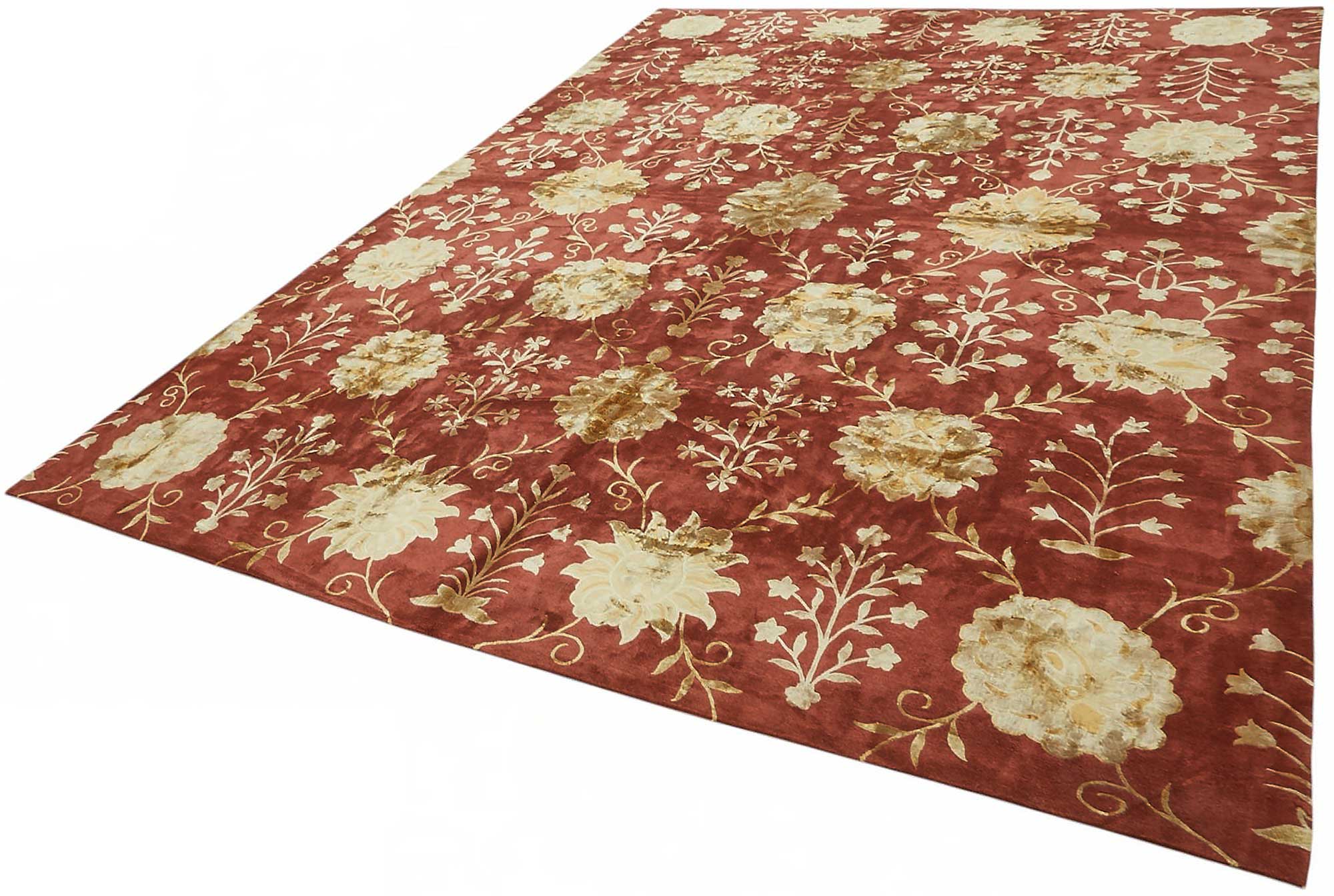 9x12 Hand-Knotted Wool Oushak Rug - 49165
