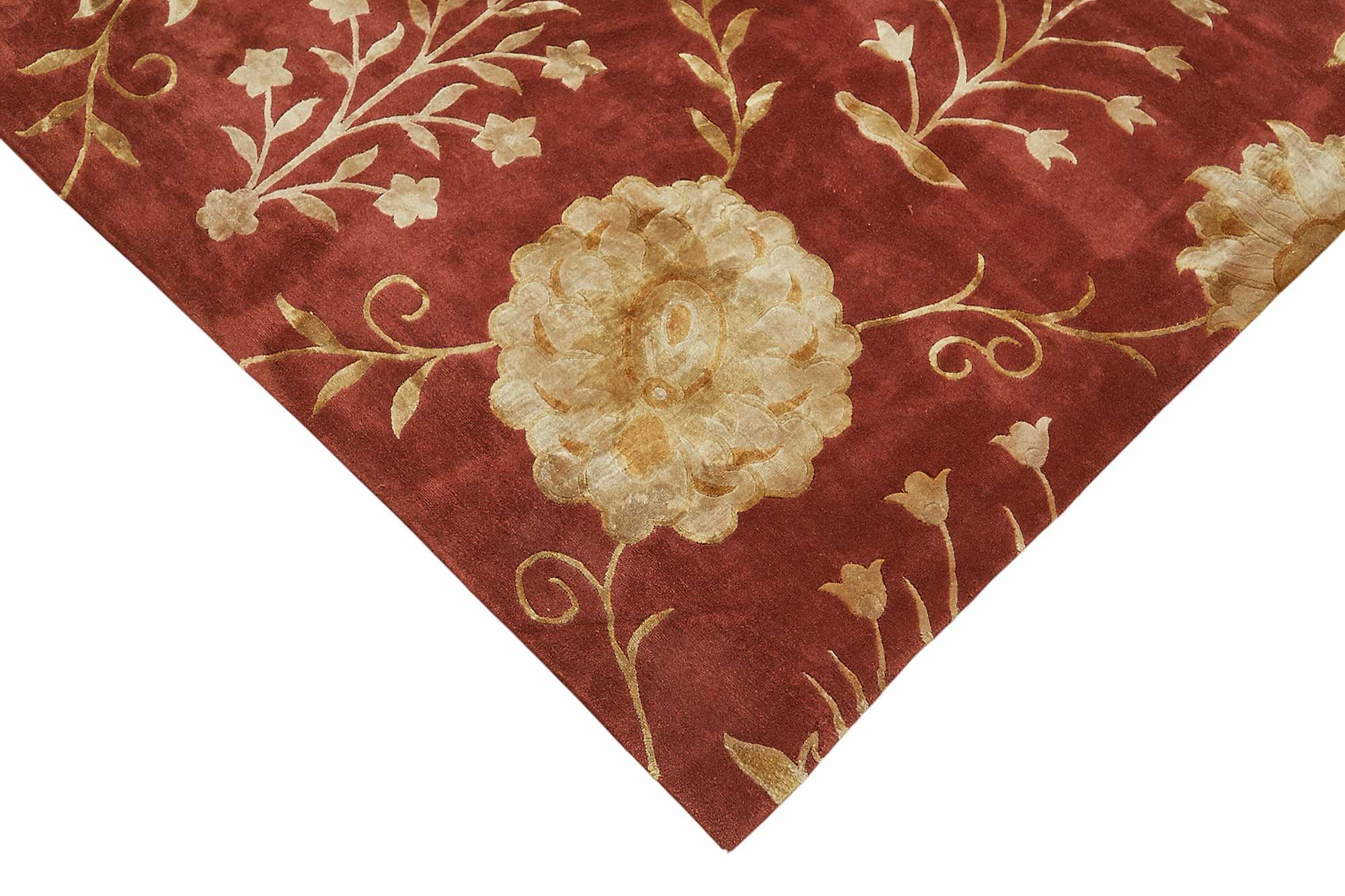 9x12 Hand-Knotted Wool Oushak Rug - 49165
