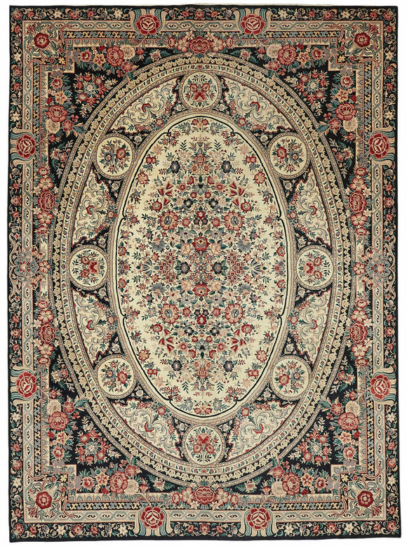 9x12 Hand-Knotted Wool Oushak Rug - 49167