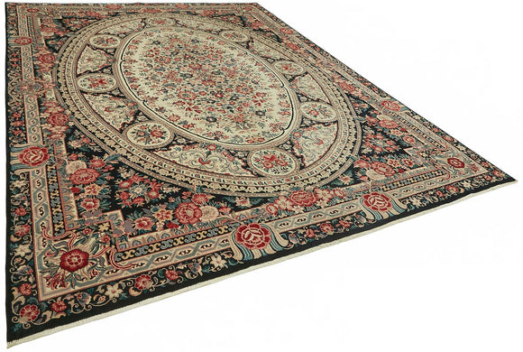 9x12 Hand-Knotted Wool Oushak Rug - 49167
