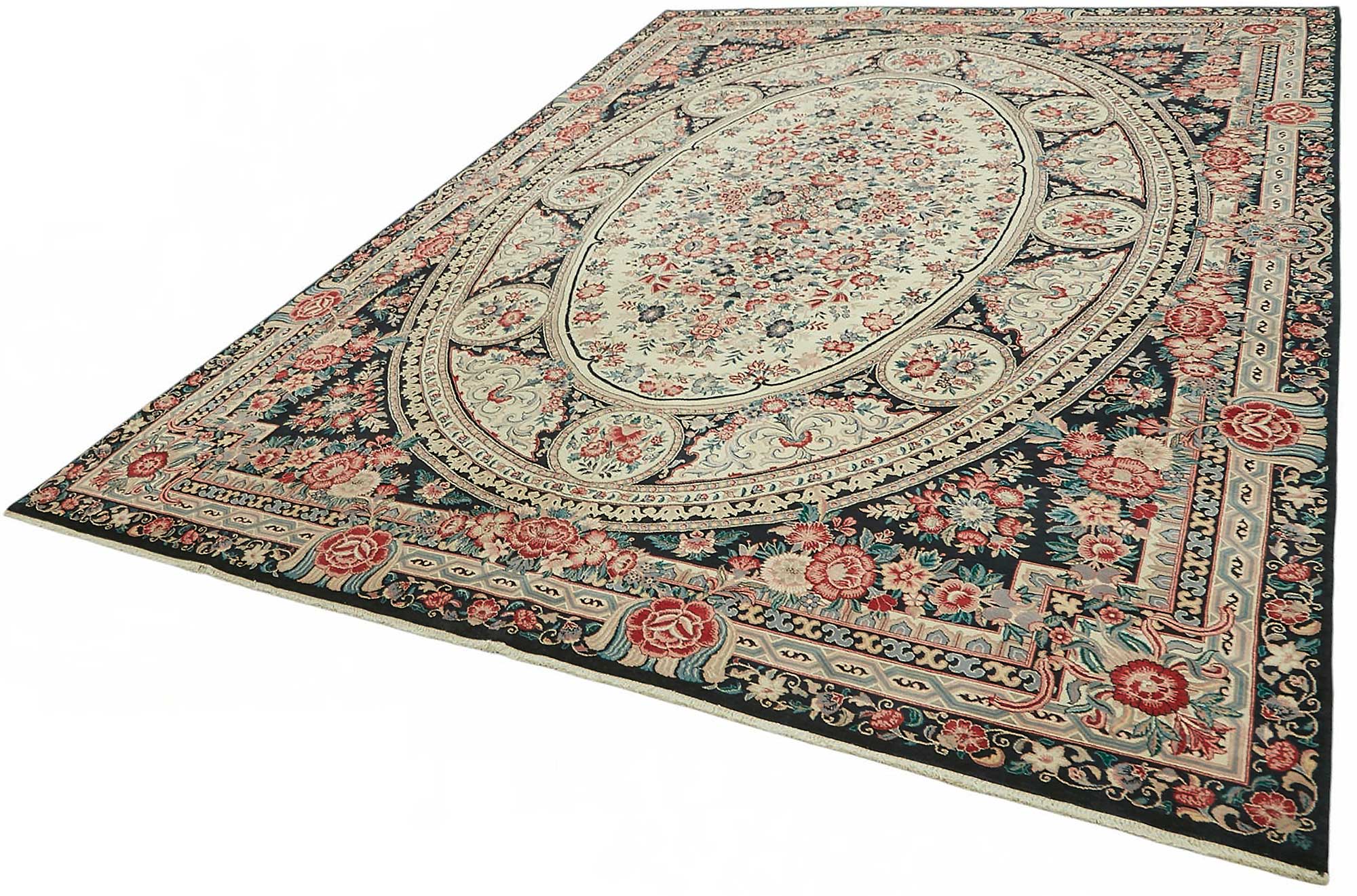 9x12 Hand-Knotted Wool Oushak Rug - 49167