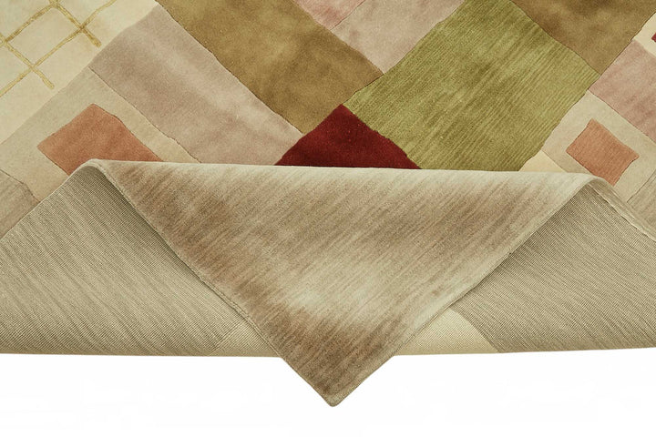 9x12 Hand-Knotted Wool Oushak Rug - 49168