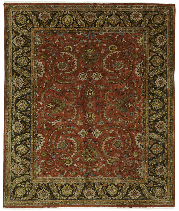 9x11 Hand-Knotted Wool Oushak Rug - 49171