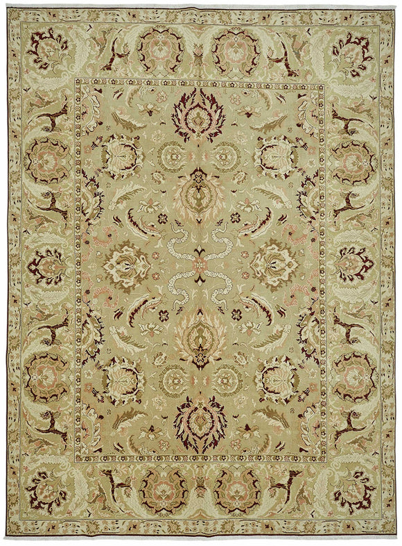 9x12 Hand-Knotted Wool Oushak Rug - 49172
