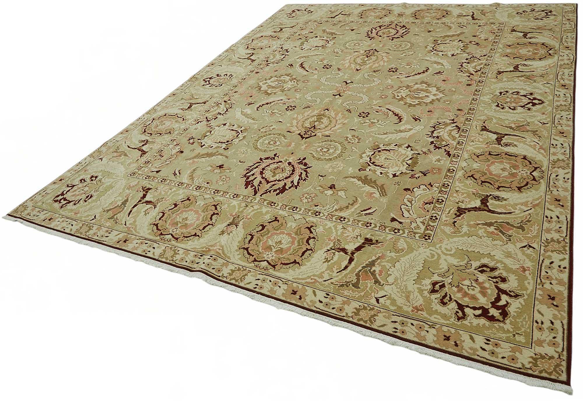 9x12 Hand-Knotted Wool Oushak Rug - 49172