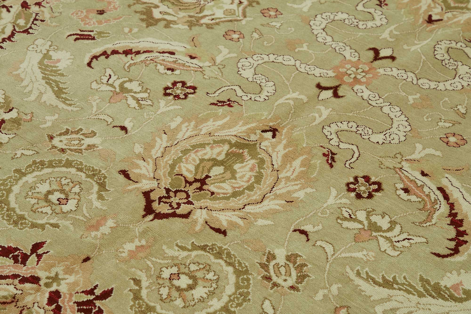 9x12 Hand-Knotted Wool Oushak Rug - 49172