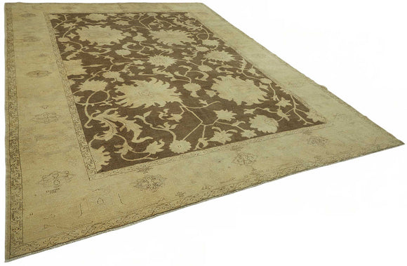 9x12 Hand-Knotted Wool Oushak Rug - 49173