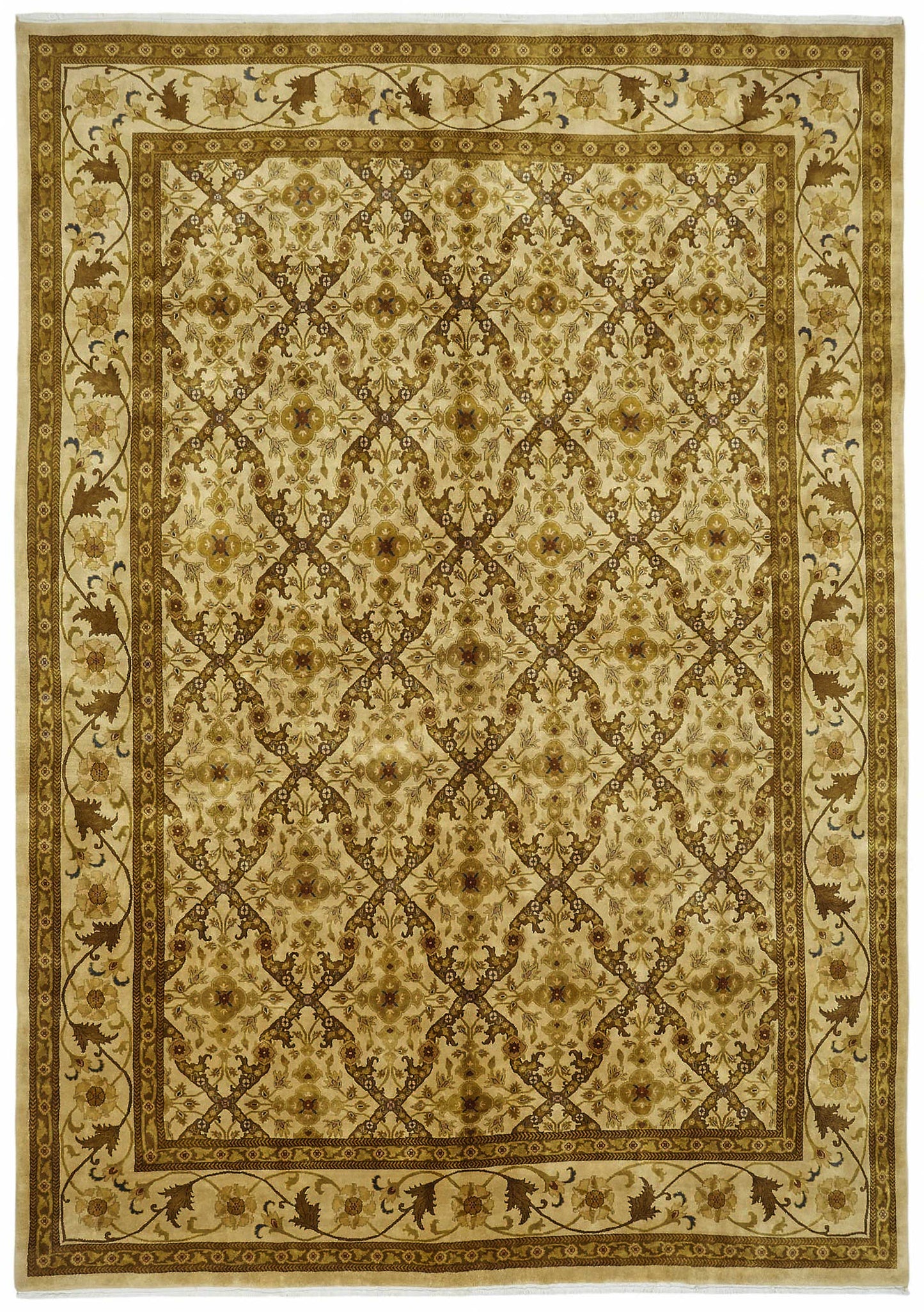 9x13 Hand-Knotted Wool Oushak Rug - 49175