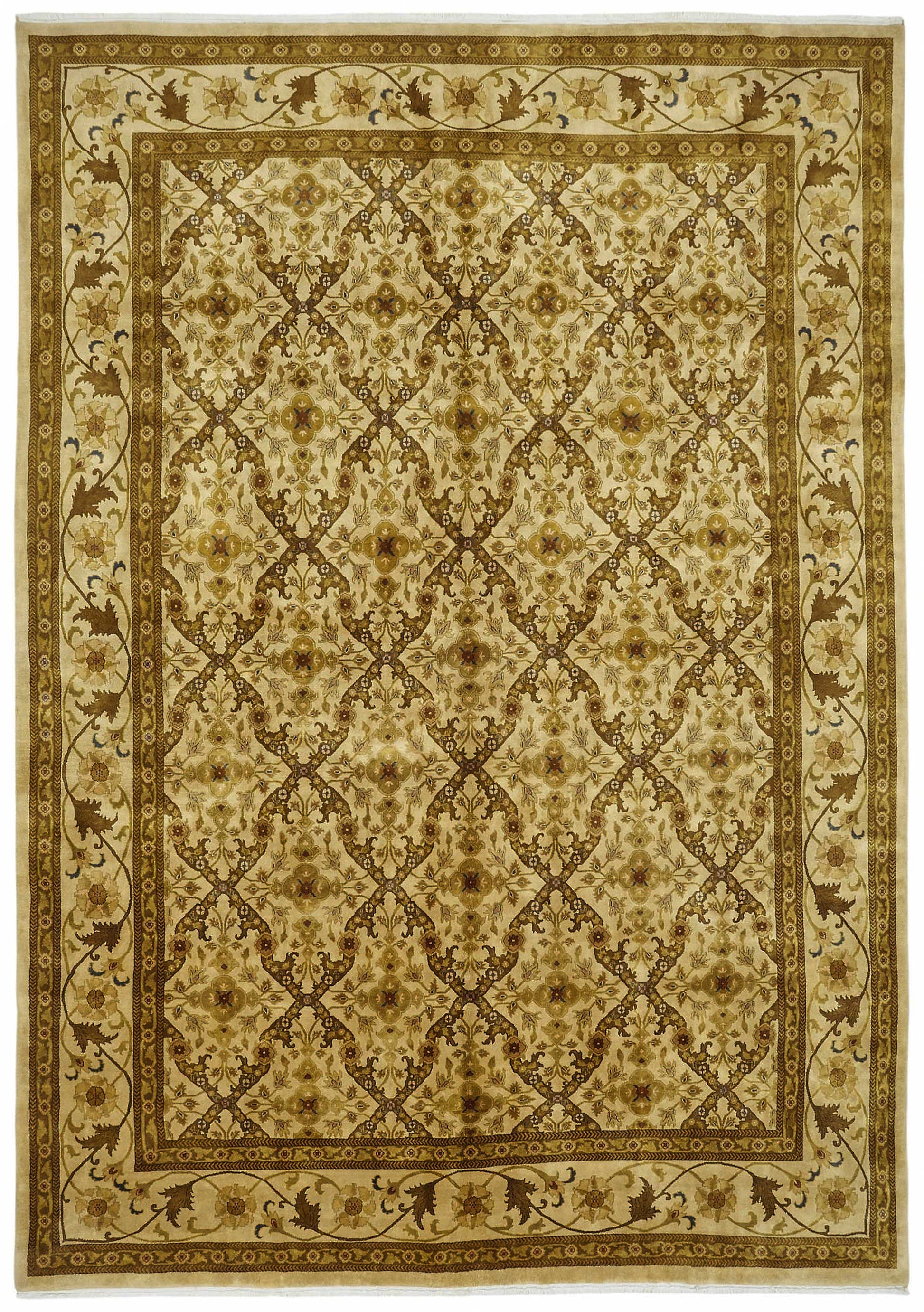 9x13 Hand-Knotted Wool Oushak Rug - 49175