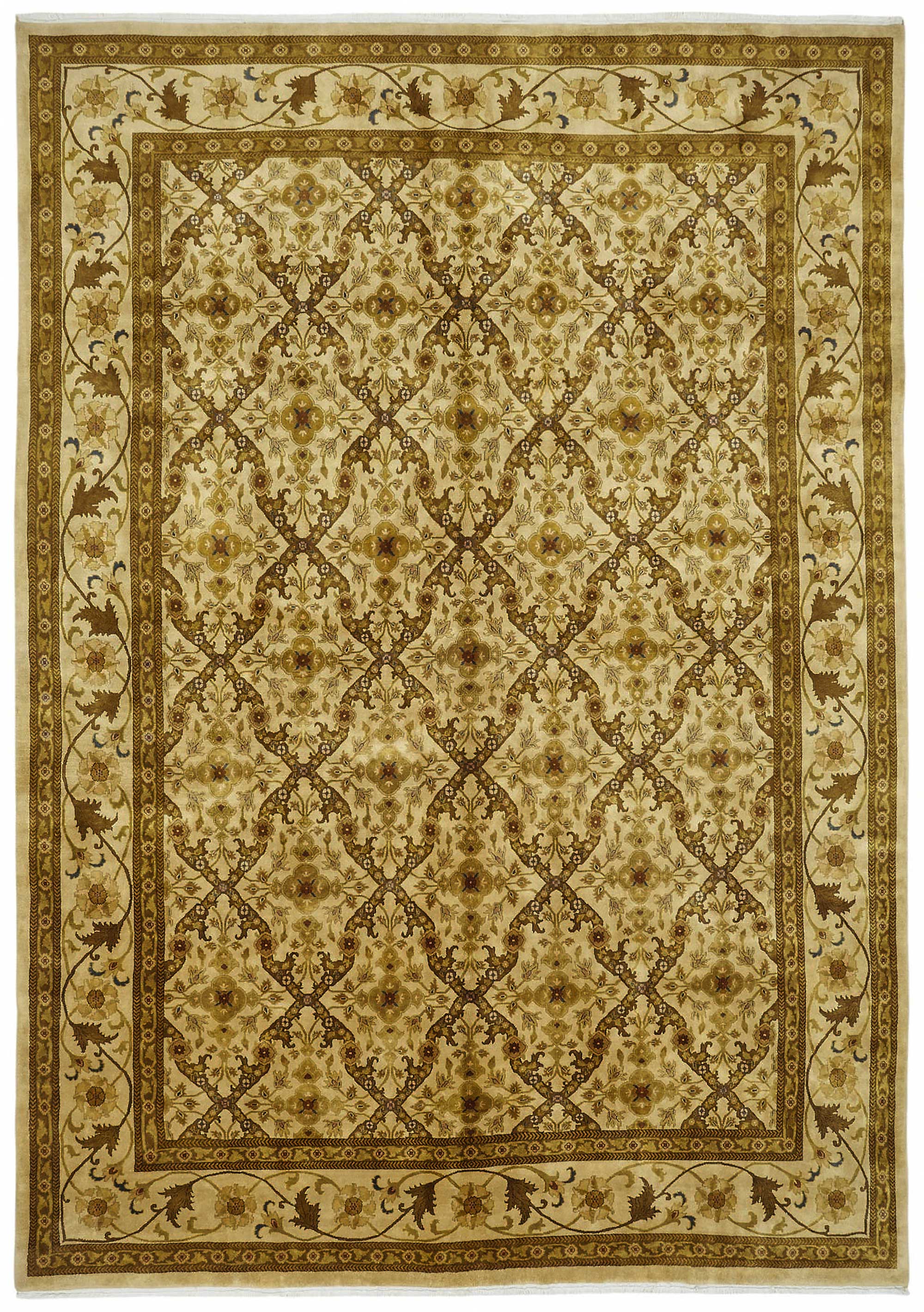 9x13 Hand-Knotted Wool Oushak Rug - 49175