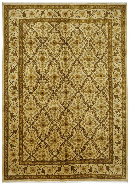 9x13 Hand-Knotted Wool Oushak Rug - 49175