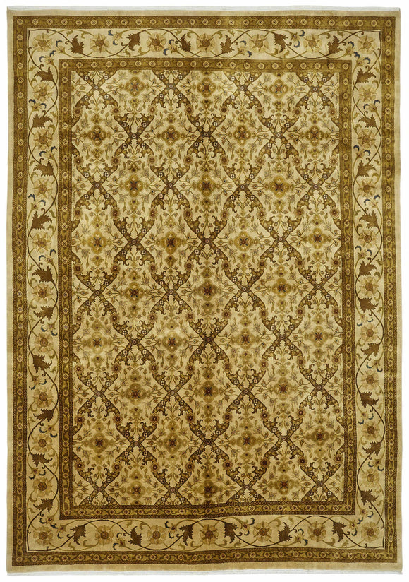 9x13 Hand-Knotted Wool Oushak Rug - 49175