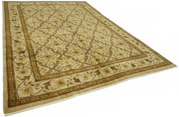9x13 Hand-Knotted Wool Oushak Rug - 49175