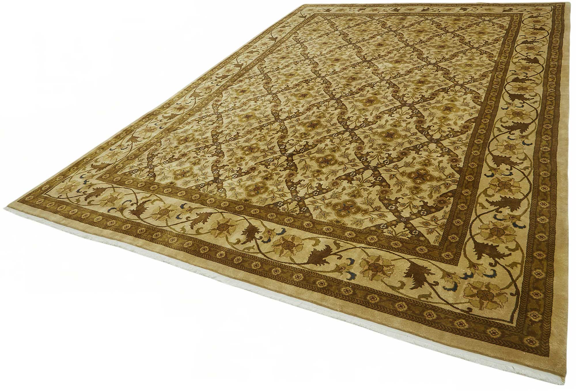 9x13 Hand-Knotted Wool Oushak Rug - 49175