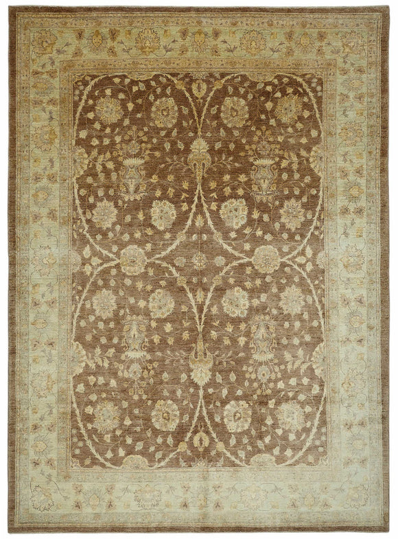 9x12 Hand-Knotted Wool Oushak Rug - 49182
