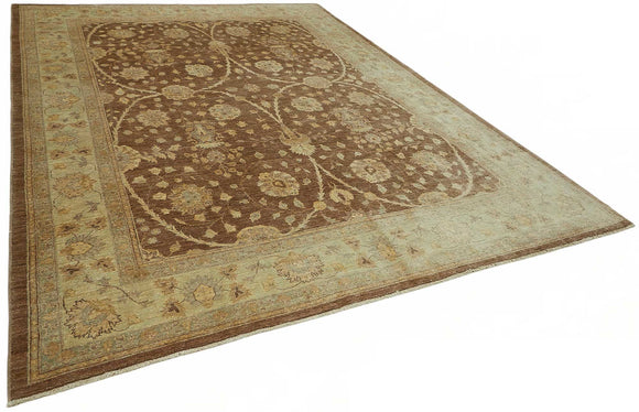 9x12 Hand-Knotted Wool Oushak Rug - 49182