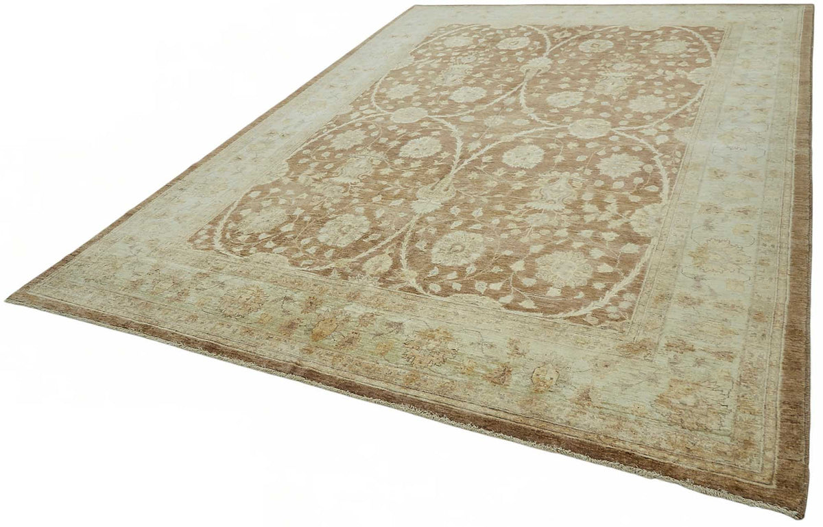 9x12 Hand-Knotted Wool Oushak Rug - 49182