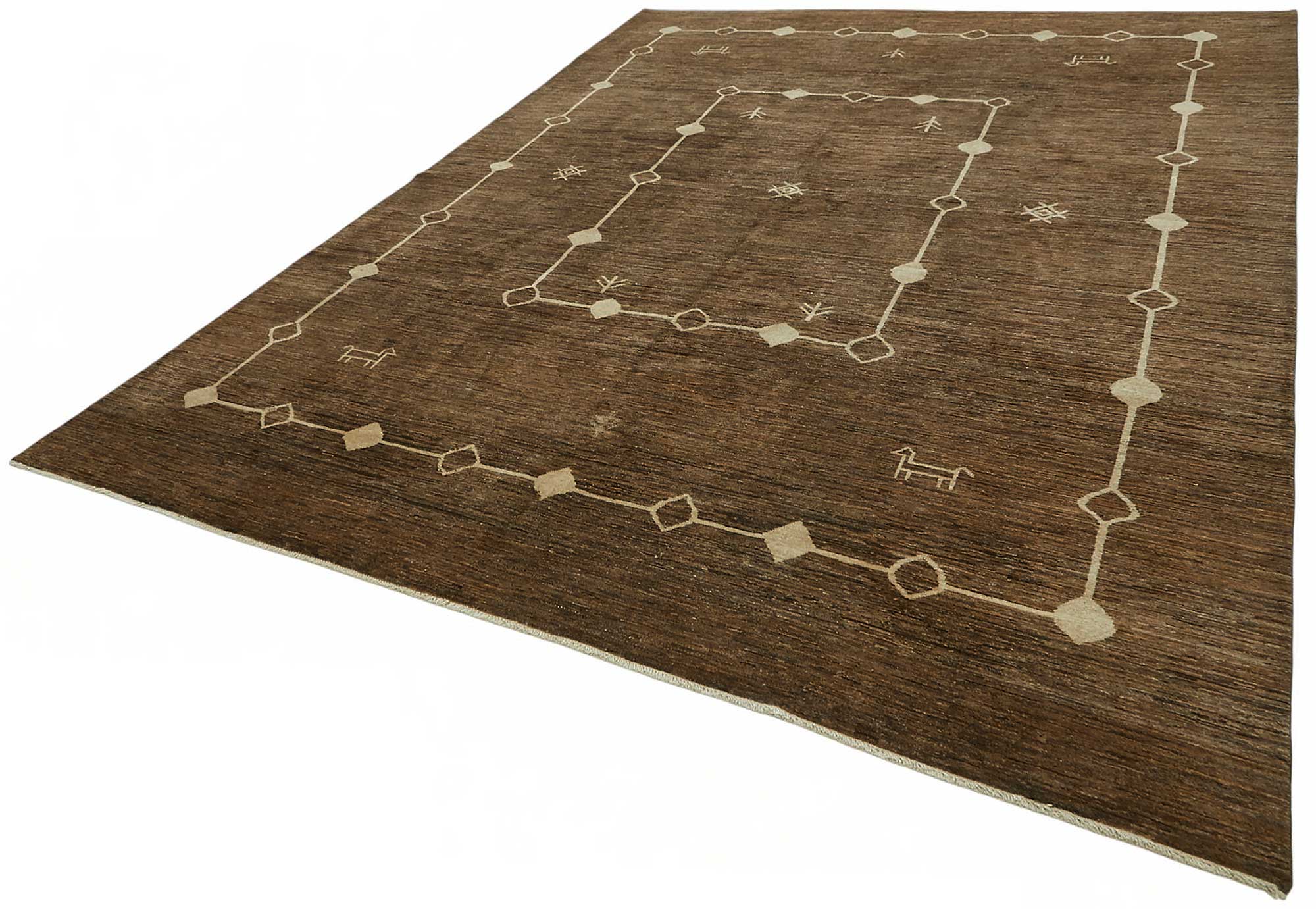 9x12 Hand-Knotted Wool Oushak Rug - 49185