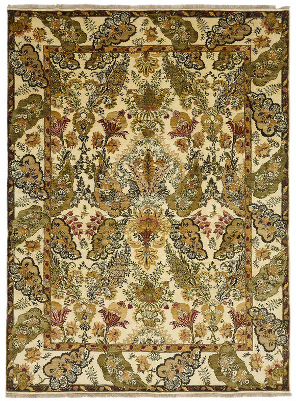 9x12 Hand-Knotted Wool Oushak Rug - 49187