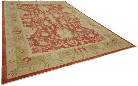 10x14 Hand-Knotted Wool Oushak Rug - 49188