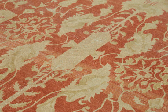 10x14 Hand-Knotted Wool Oushak Rug - 49188