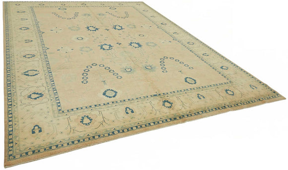 10x14 Hand-Knotted Wool Oushak Rug - 49190