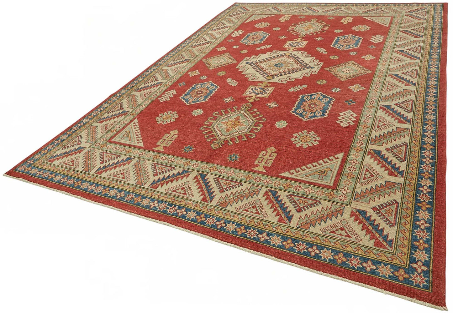 8x12 Hand-Knotted Wool Oushak Rug - 49191
