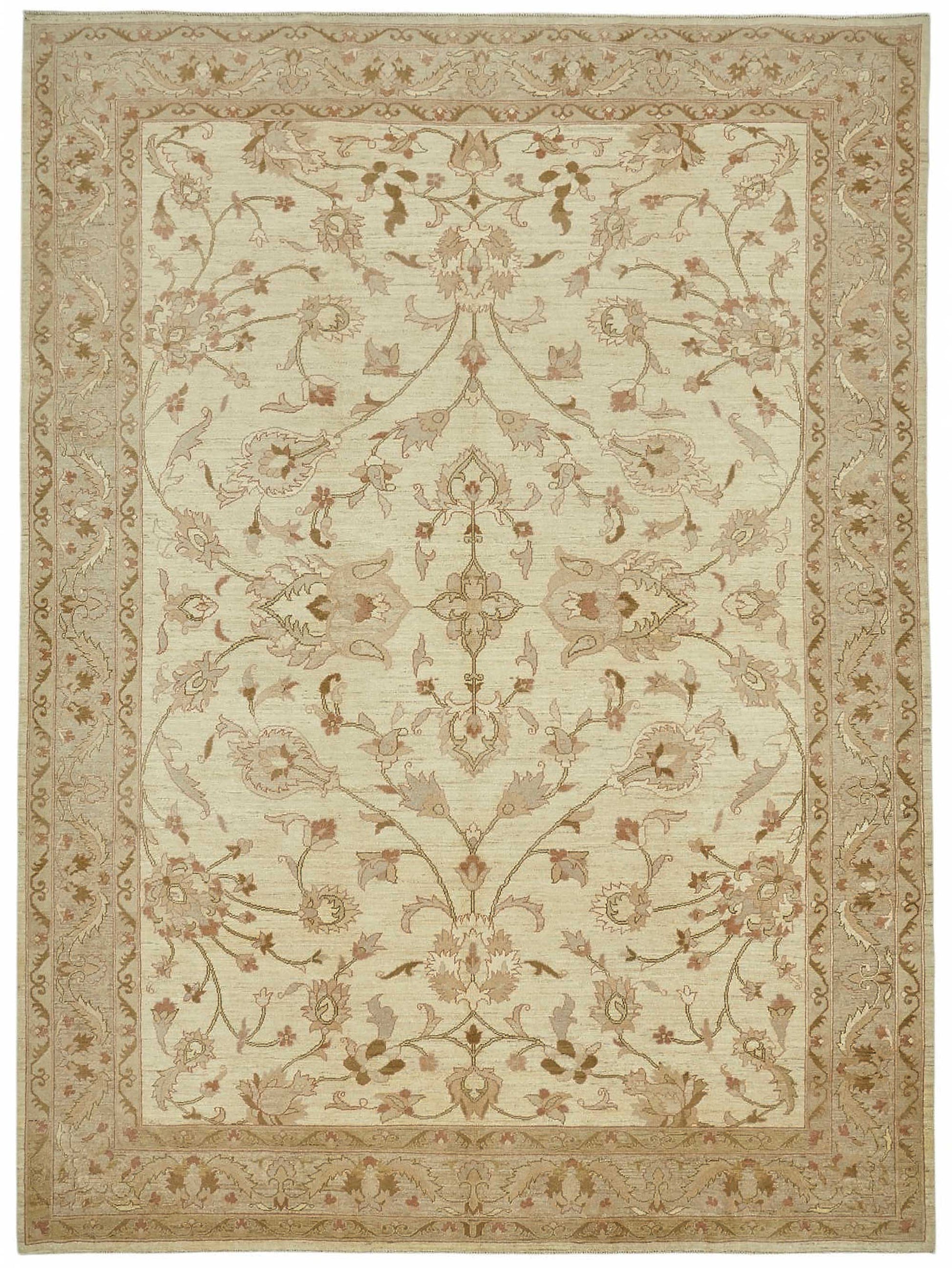 9x12 Hand-Knotted Wool Oushak Rug - 49192