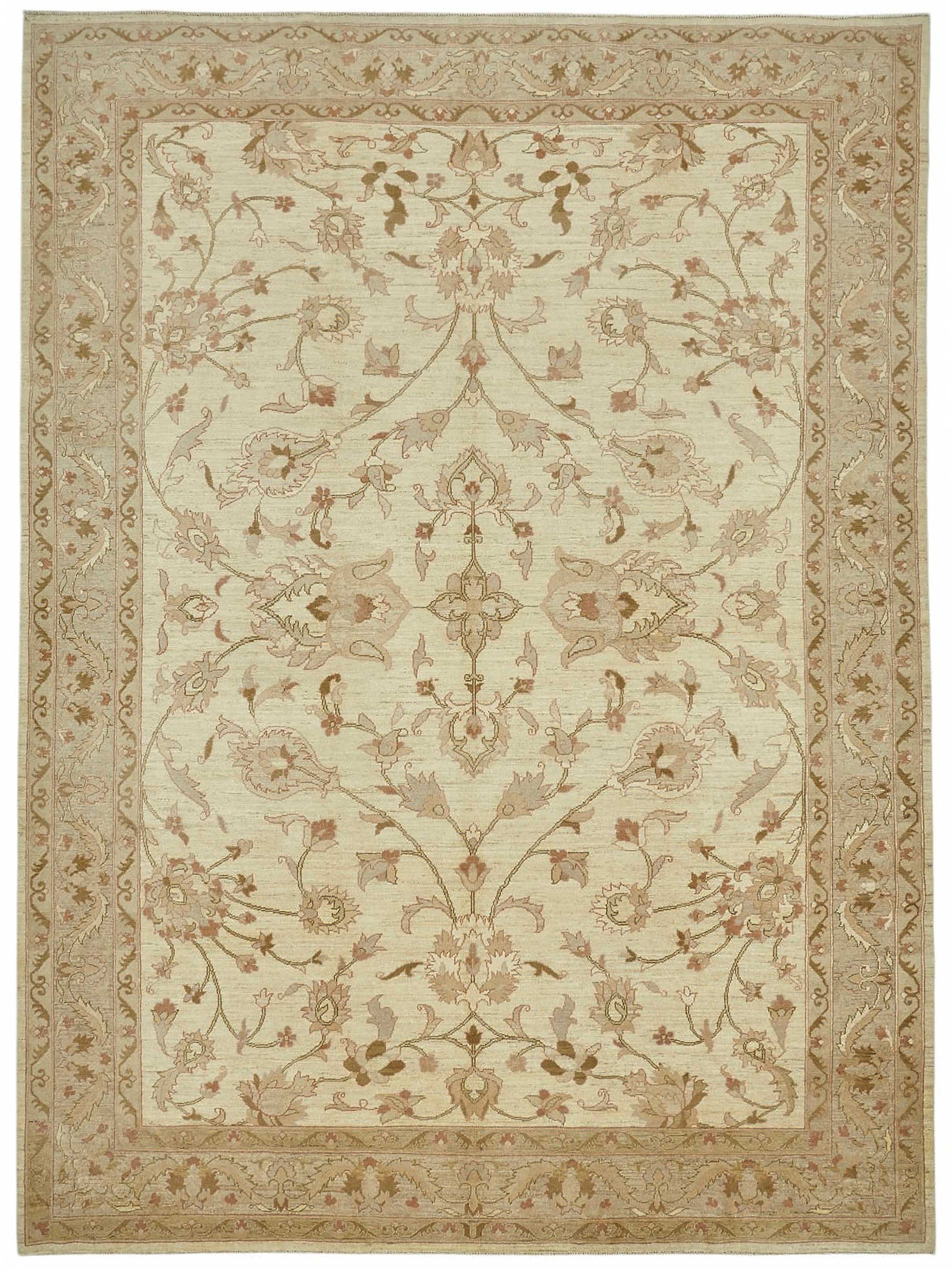 9x12 Hand-Knotted Wool Oushak Rug - 49192