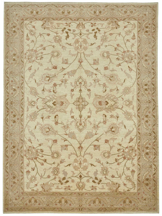 9x12 Hand-Knotted Wool Oushak Rug - 49192
