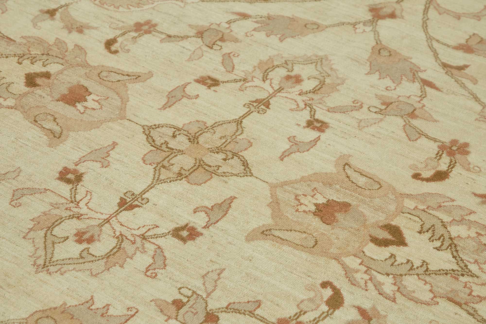 9x12 Hand-Knotted Wool Oushak Rug - 49192