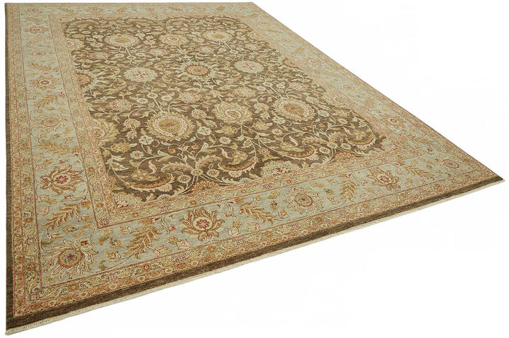 9x12 Hand-Knotted Wool Oushak Rug - 49194