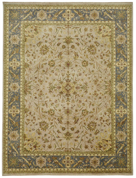 9x12 Hand-Knotted Wool Oushak Rug - 49195