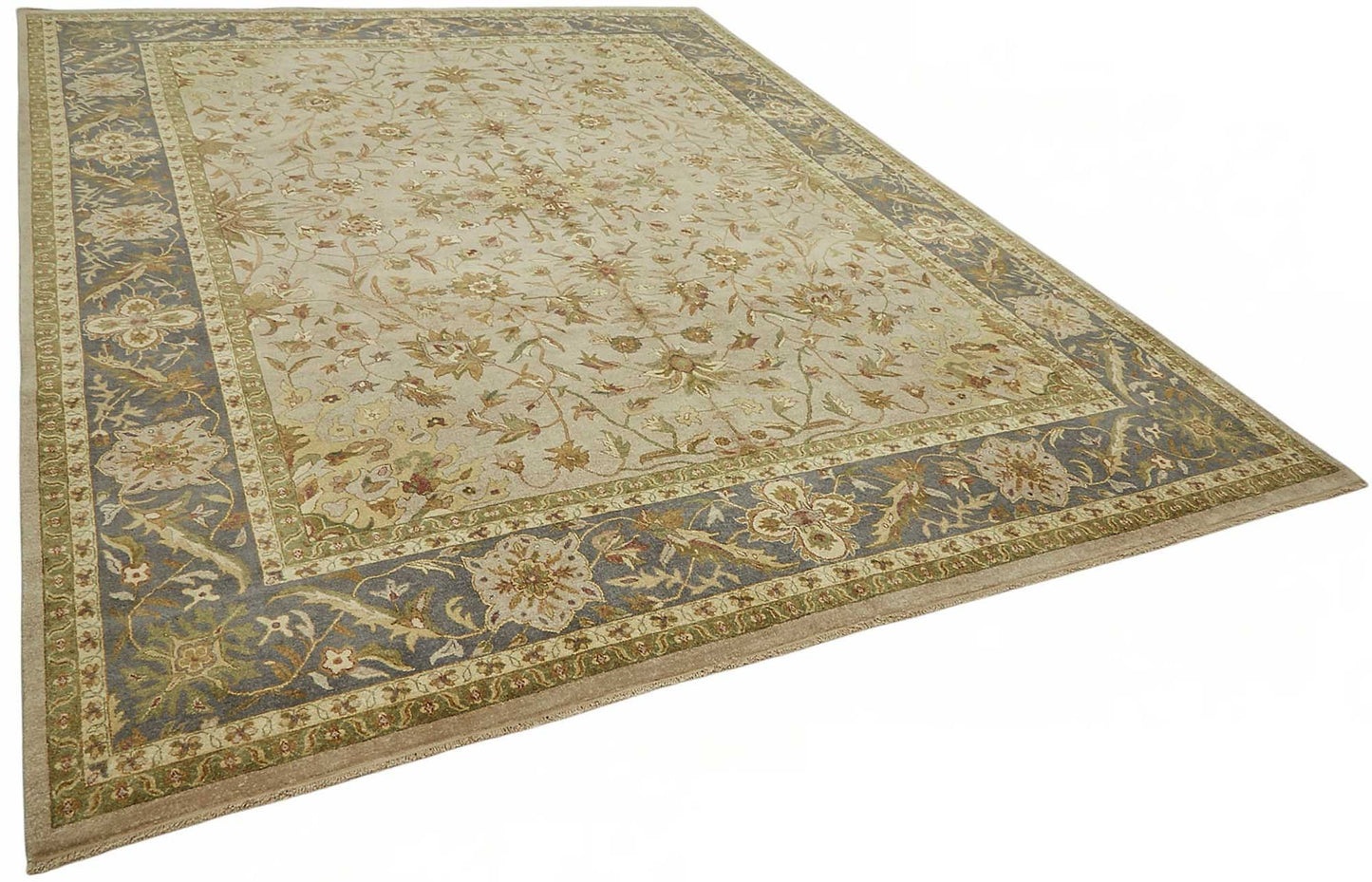 9x12 Hand-Knotted Wool Oushak Rug - 49195