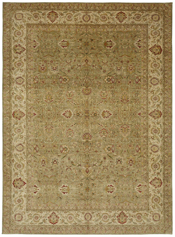 10x13 Hand-Knotted Wool Oushak Rug - 49197