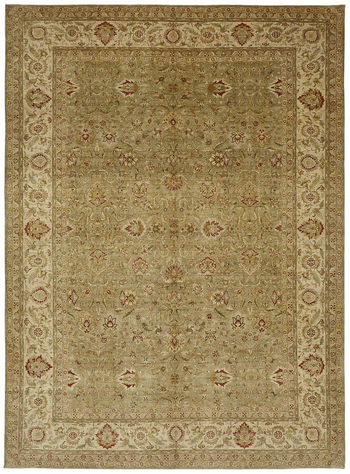 10x13 Hand-Knotted Wool Oushak Rug - 49197