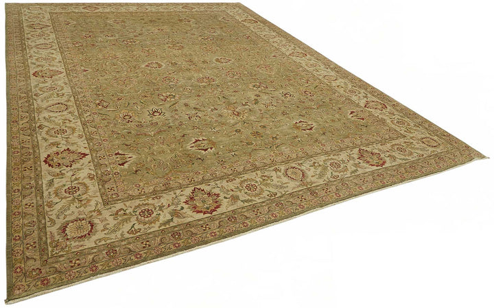 10x13 Hand-Knotted Wool Oushak Rug - 49197