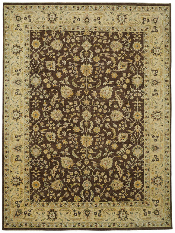 9x12 Hand-Knotted Wool Oushak Rug - 49199