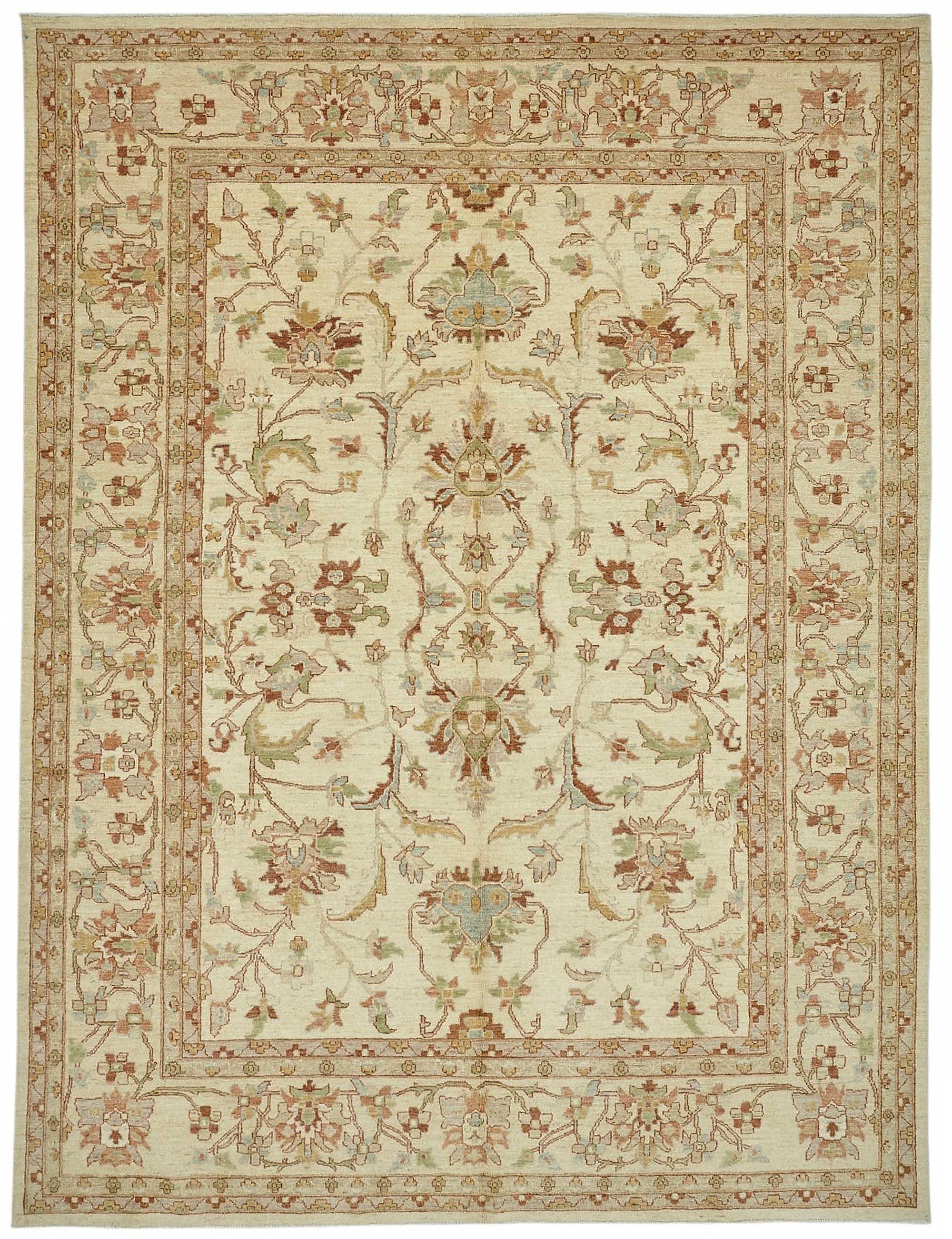9x12 Hand-Knotted Wool Oushak Rug - 49200