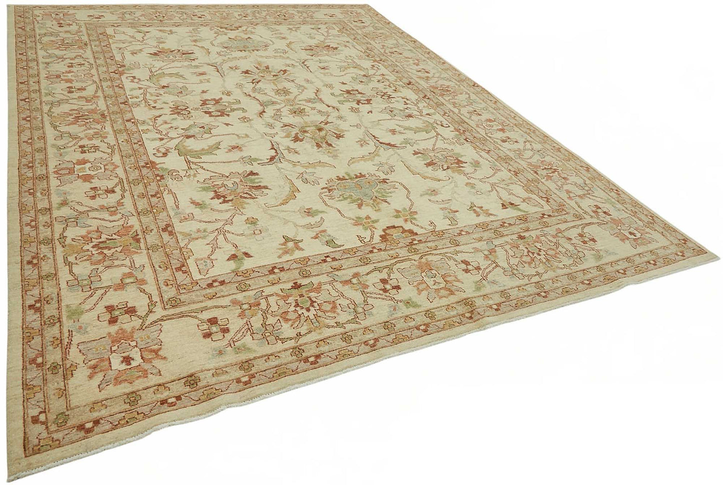 9x12 Hand-Knotted Wool Oushak Rug - 49200