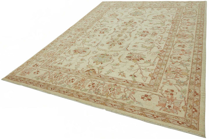 9x12 Hand-Knotted Wool Oushak Rug - 49200