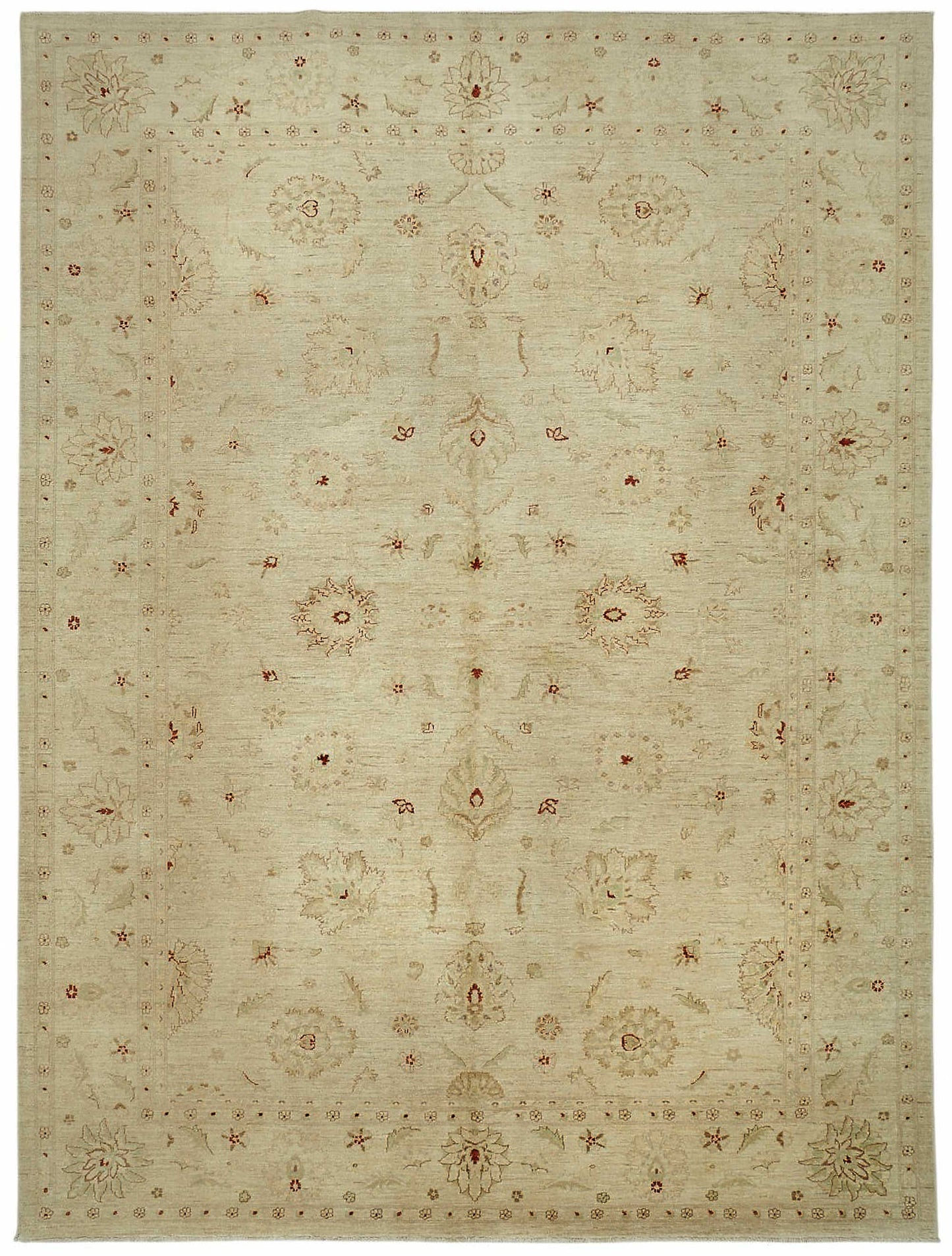 10x14 Hand-Knotted Wool Oushak Rug - 49201