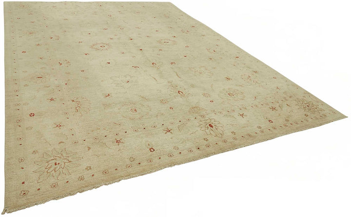 10x14 Hand-Knotted Wool Oushak Rug - 49201