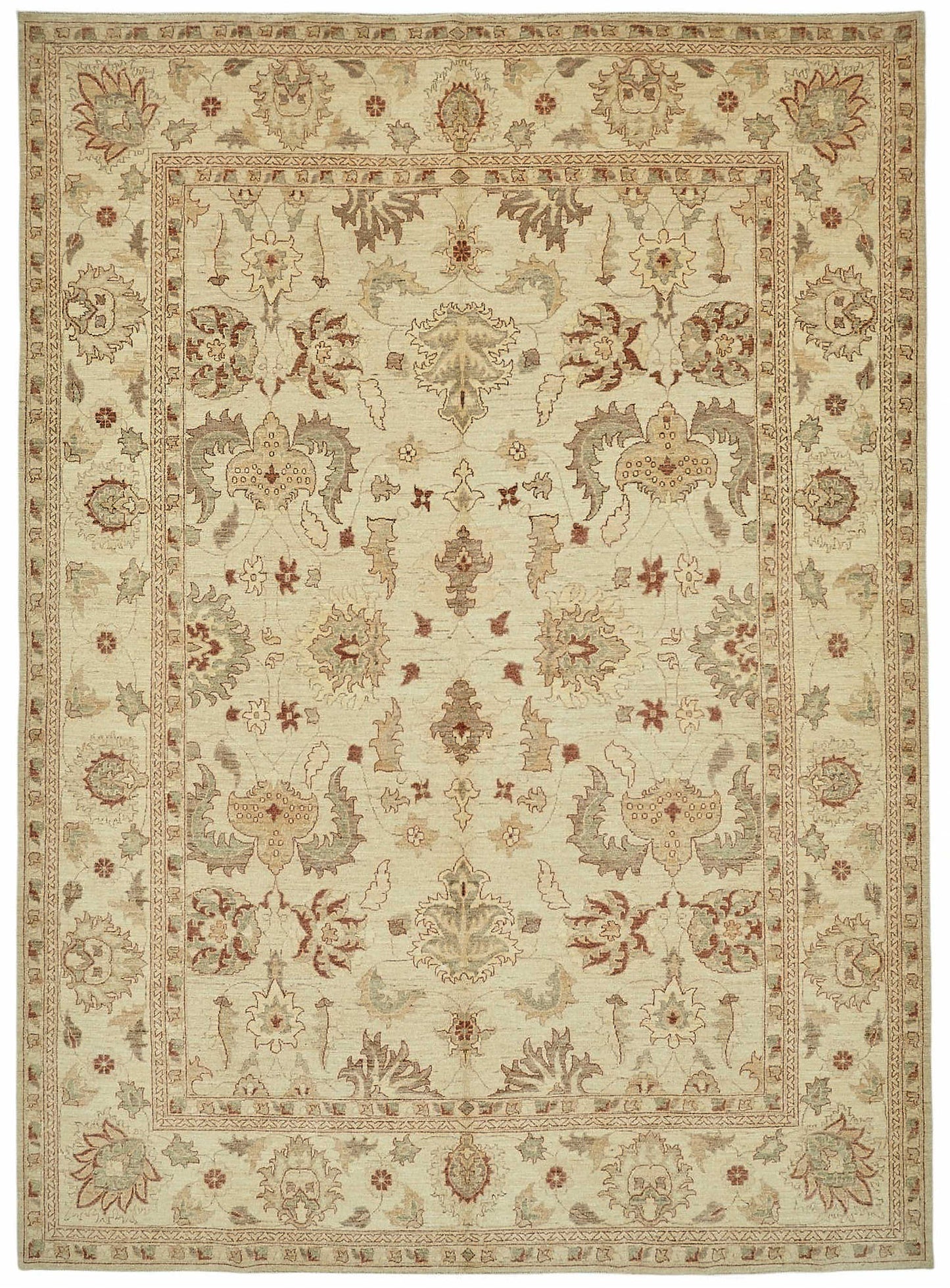 9x12 Hand-Knotted Wool Oushak Rug - 49202
