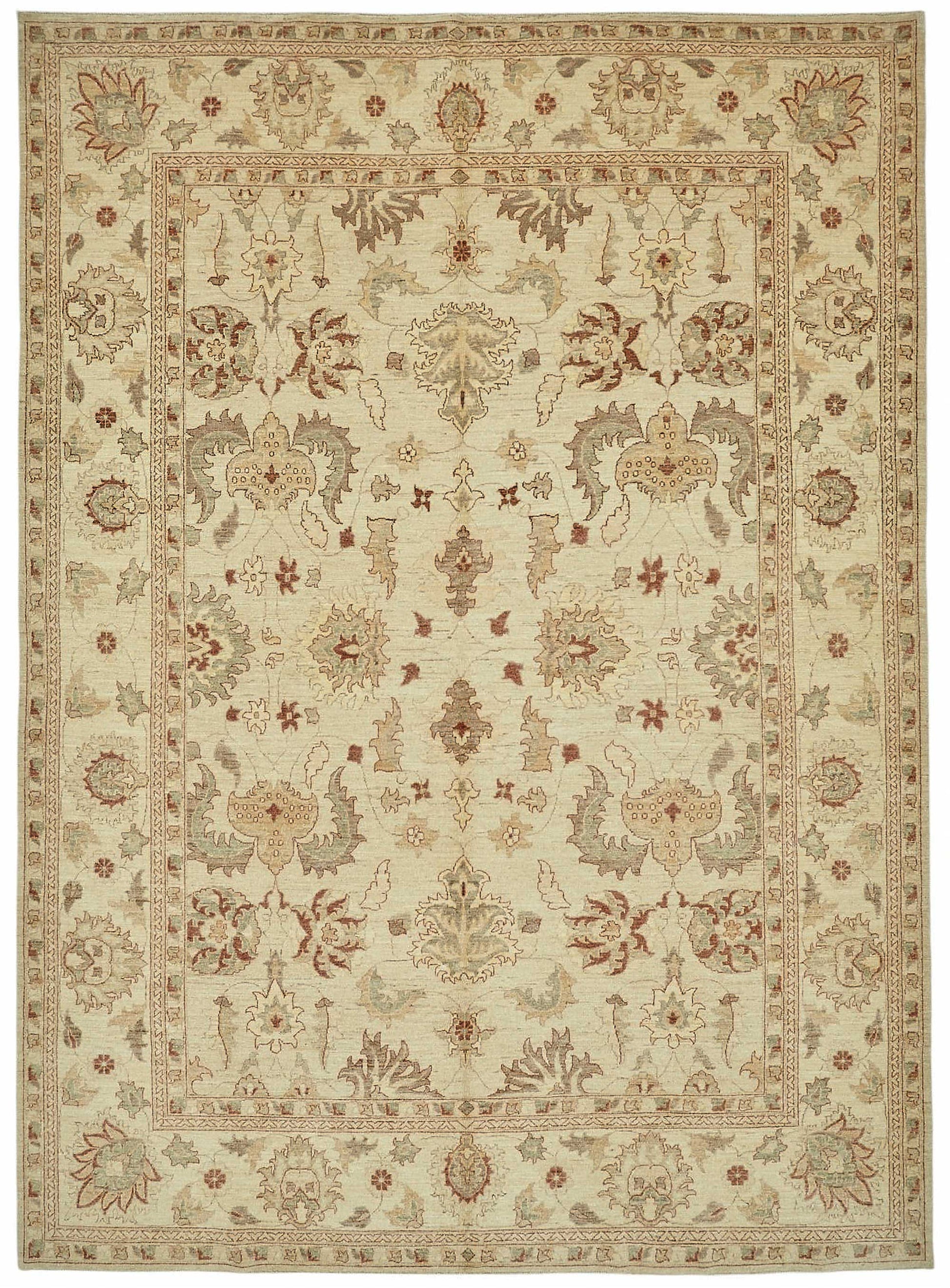 9x12 Hand-Knotted Wool Oushak Rug - 49202
