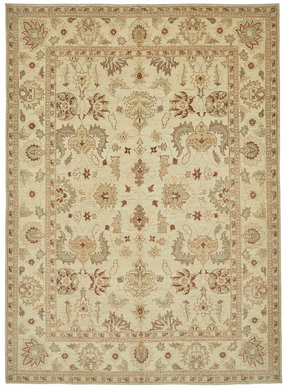 9x12 Hand-Knotted Wool Oushak Rug - 49202
